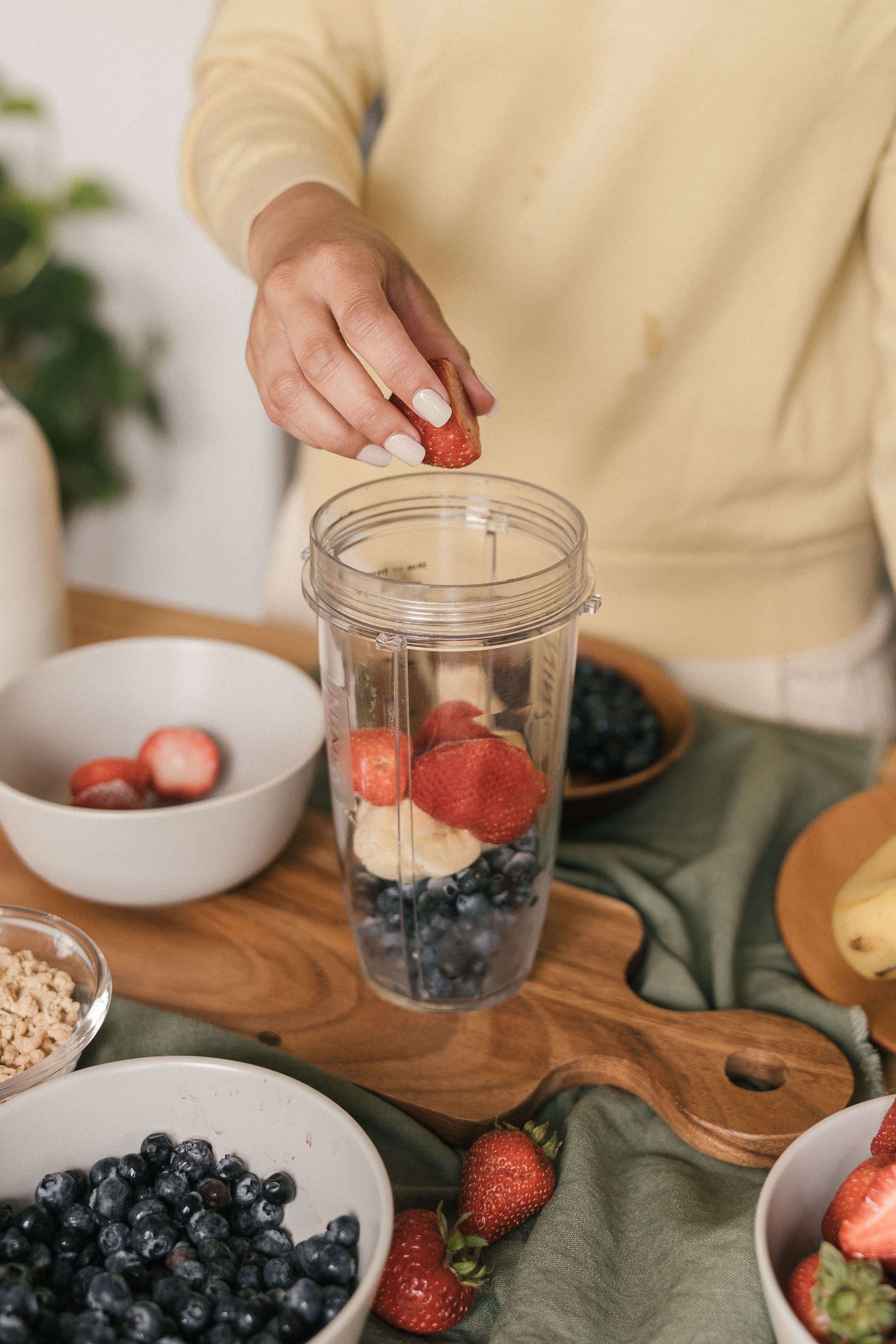 Receita Smoothie Proteico de Morango no Viva no Flow